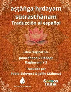 Cover Aṣṭāṅga Hṛdayam Sūtrasthāna