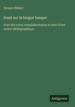 Cover Essai sur la langue basque