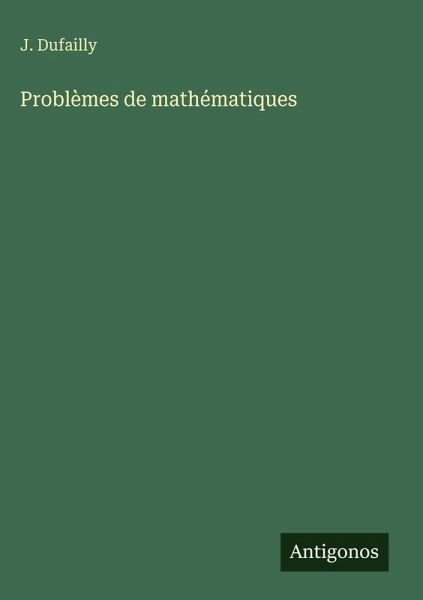 Problèmes de mathématiques