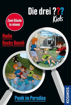 Cover Die drei ??? Kids, Panik im Paradies / Radio Rocky Beach (Doppelband)