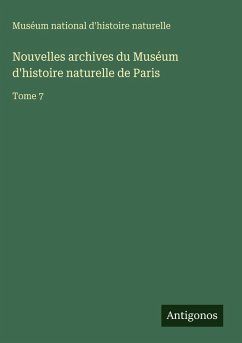 Cover Nouvelles archives du Muséum d'histoire naturelle de Paris