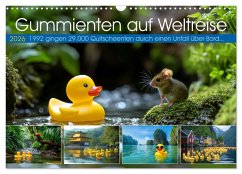 Cover Gummienten auf Weltreise (Wandkalender 2026 DIN A3 quer), CALVENDO Monatskalender