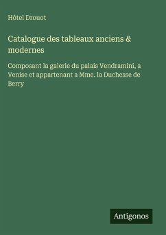 Cover Catalogue des tableaux anciens & modernes