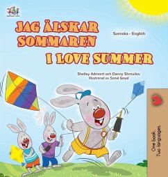 Cover I Love Summer (Swedish English Bilingual Children's Book)