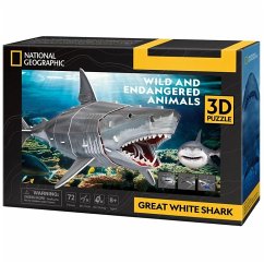 Cover CUBICFUN 661098 - 3D Puzzle Weißer Hai 72 Teile