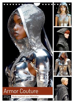 Cover Armor Couture. Mode inspiriert vom Mittelalter (Wandkalender 2026 DIN A4 hoch), CALVENDO Monatskalender
