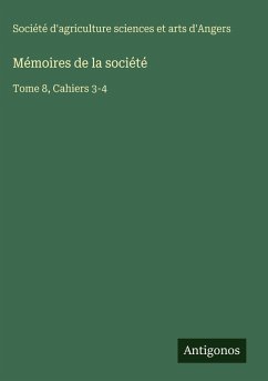 Cover Mémoires de la société