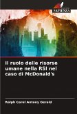 Il ruolo delle risorse umane nella RSI nel caso di McDonald's