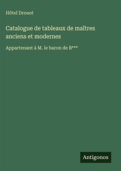 Cover Catalogue de tableaux de maîtres anciens et modernes