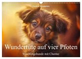 Wundertüte auf vier Pfoten - Mischlingshunde mit Charme (Wandkalender 2026 DIN A3 quer), CALVENDO Monatskalender