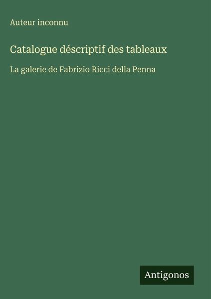 Catalogue déscriptif des tableaux