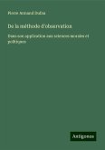 De la méthode d'observation De la méthode d'observation