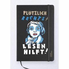 Cover Notizbuch Plötzlich rechts? Lesen hilft!