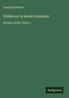 Cover Etudes sur la moule commune
