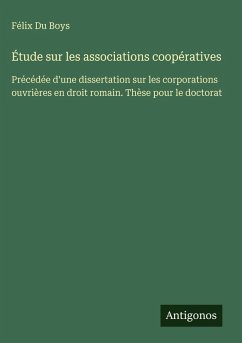 Cover Étude sur les associations coopératives