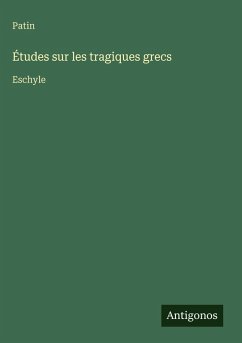 Cover Études sur les tragiques grecs