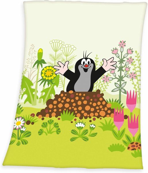 Klaus Herding 1507215014 - Der kleine Maulwurf Soft-Peachdecke, 75 x 100 cm Klaus Herding 1507215014 - Der kleine Maulwurf Soft-Peachdecke, 75 x 100 cm