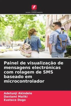 Cover Painel de visualização de mensagens electrónicas com rolagem de SMS baseado em microcontrolador