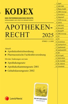 Cover KODEX Apothekenrecht 2025 - inkl. App