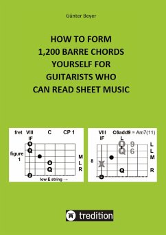 HOW TO FORM 1,200 BARRE CHORDS YOURSELF FOR GUITARISTS WHO CAN READ SHEET MUSIC - Beyer, Günter