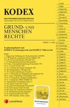 Cover KODEX Grund- und Menschenrechte - inkl. App