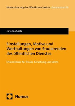 Cover Einstellungen, Motive und Werthaltungen von Studierenden des öffentlichen Dienstes (eBook, PDF)