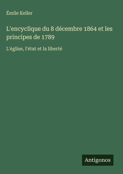 L'encyclique du 8 décembre 1864 et les principes de 1789