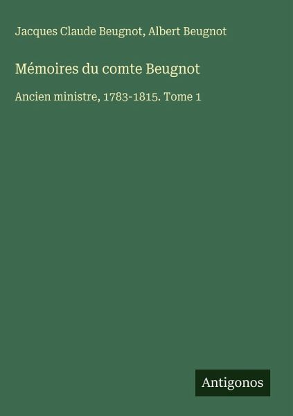 Mémoires du comte Beugnot