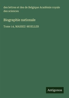 Cover Biographie nationale