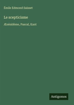 Cover Le scepticisme
