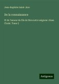 De la connaissance De la connaissance