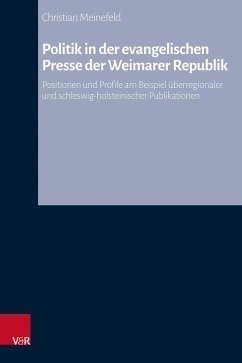 Cover Politik in der evangelischen Presse der Weimarer Republik (eBook, PDF)