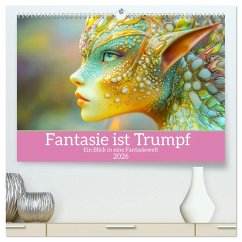 Fantasie ist Trumpf - Ein Blick in eine Fantasiewelt (hochwertiger Premium Wandkalender 2026 DIN A2 quer), Kunstdruck in Hochglanz