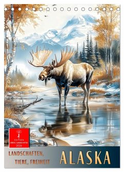 Alaska - Landschaften, Tiere, Freiheit (Tischkalender 2026 DIN A5 hoch), CALVENDO Monatskalender Cover Alaska - Landschaften, Tiere, Freiheit (Tischkalender 2026 DIN A5 hoch), CALVENDO Monatskalender