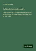De l'épithélium pulmonaire De l'épithélium pulmonaire