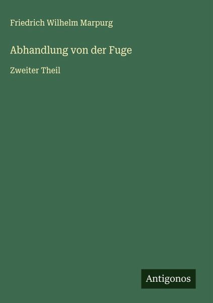 Abhandlung von der Fuge