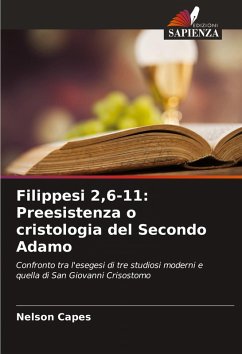 Cover Filippesi 2,6-11: Preesistenza o cristologia del Secondo Adamo