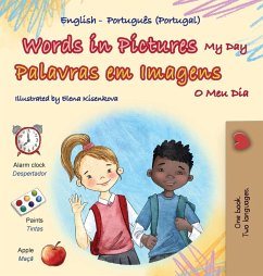 Cover Words in Pictures - My Day (English Portuguese Portugal Bilingual Children's Book)