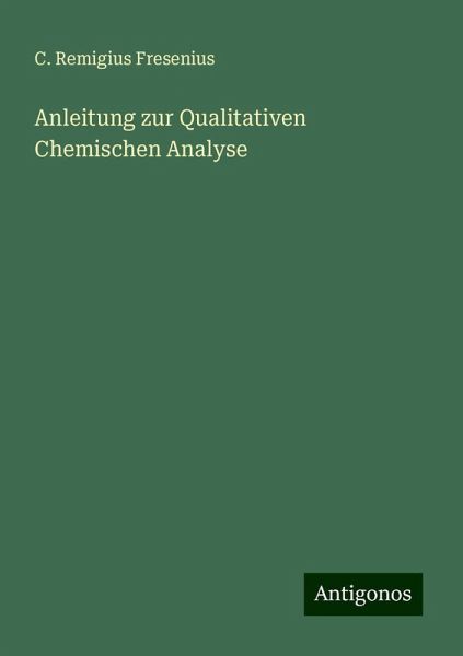 Anleitung zur Qualitativen Chemischen Analyse