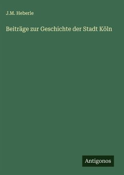 Cover Beiträge zur Geschichte der Stadt Köln