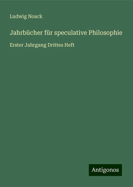 Jahrbücher für speculative Philosophie