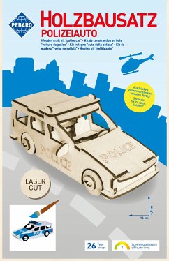 Cover PEBARO 851/3L - Holzbausatz Polizeiauto, Laser cut Bastelset