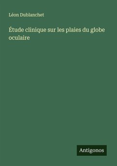 Cover Étude clinique sur les plaies du globe oculaire