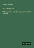 De l'absorption De l'absorption