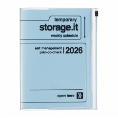 MARK'S 2025/26 Taschenkalender, A5 Storage.it // Blue