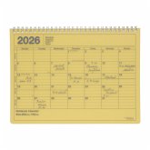 MARK'S 2026 Tischkalender, M // Yellow