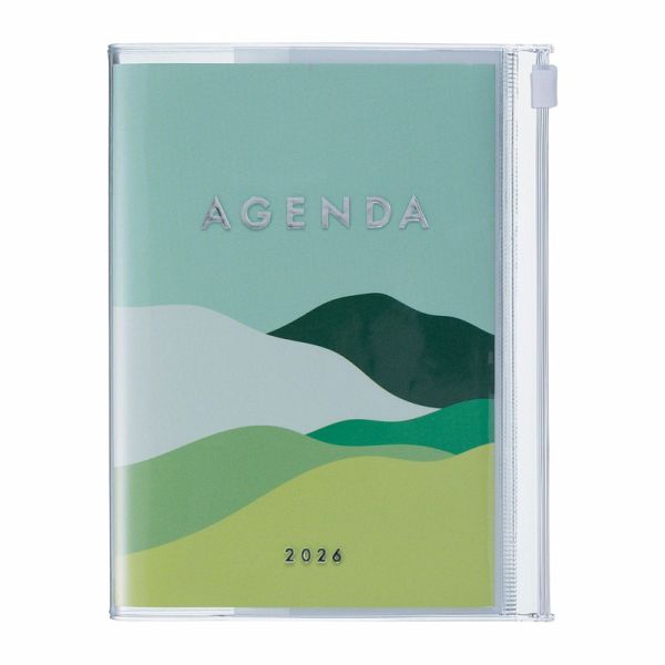 MARK'S 2025/26 Taschenkalender, A6 Mountain // Green