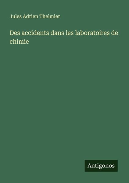 Des accidents dans les laboratoires de chimie
