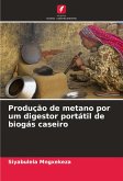 Produção de metano por um digestor portátil de biogás caseiro