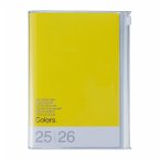MARK'S 2025/26 Taschenkalender, B6 Colors // Yellow